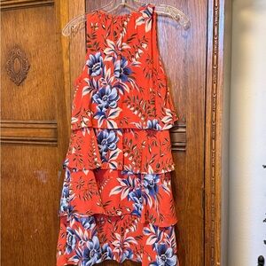 LOFT Red Sleeveless Dress